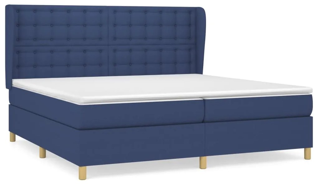 ΚΡΕΒΑΤΙ BOXSPRING ΜΕ ΣΤΡΩΜΑ ΜΠΛΕ 200X200 ΕΚ. ΥΦΑΣΜΑΤΙΝΟ 3128875