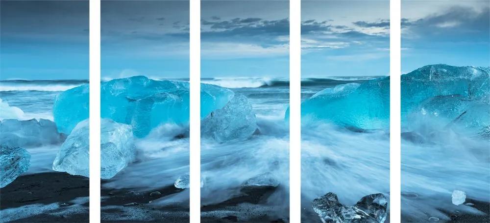 Πλάκες πάγου με εικόνα 5 μερών - 200x100