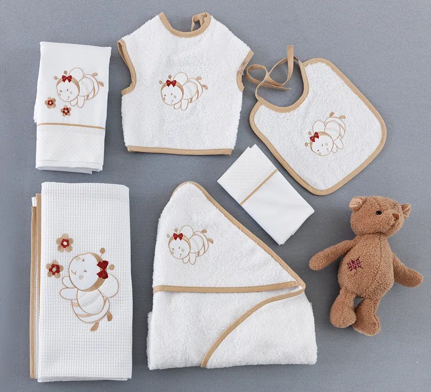 Σεντόνια Κούνιας (Σετ) Palamaiki Baby Joia 436 Beige