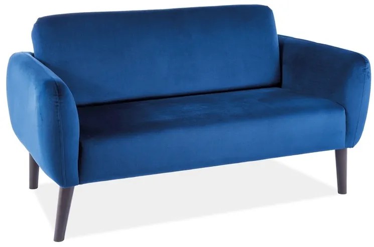 Καναπές ELSA 145x75x80cm velvet navy Bluvel 86 / wenge DIOMMI ELSAVGW