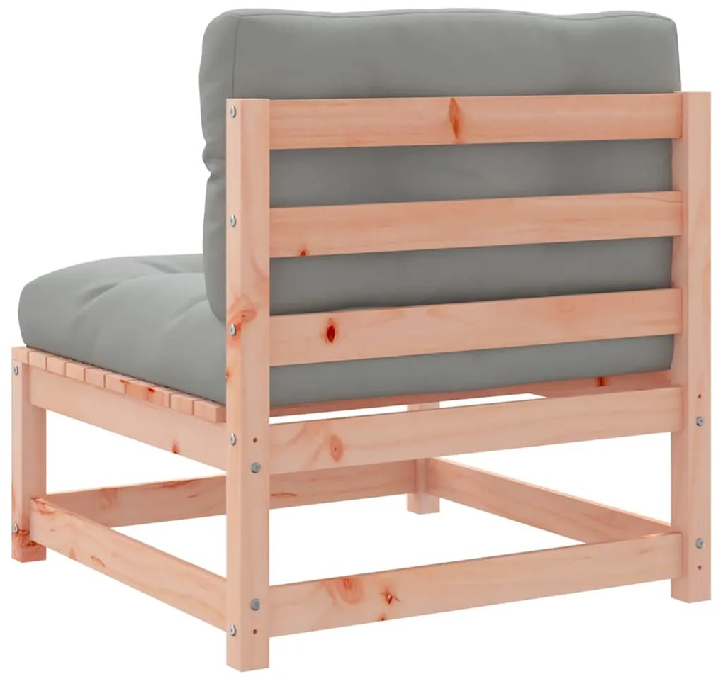 vidaXL Καναπές Κήπου Χωρίς Μπράτσα Μασίφ Ψευδοτσούγκα με Μαξιλάρια