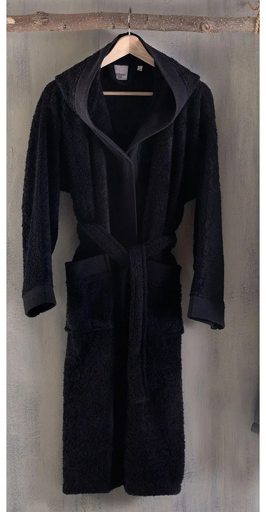 Μπουρνούζι Rythmos Amadeus Black Μαύρο X-LARGE