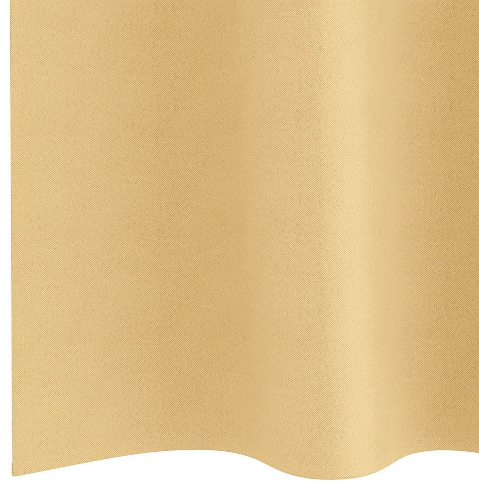 vidaXL Κουρτίνες με κουρτίνες 2 pcs Μπεζ 225 x 140 εκ. Πολυεστέρας