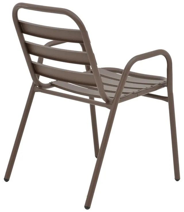 Σετ κήπου - Τραπεζαρία Vergo - Sussie 3 τεμ. μέταλλο καφέ Φ60x70 εκ. 60x60x70 εκ.