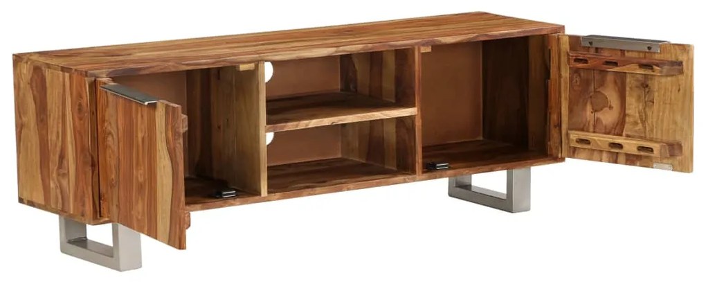 vidaXL Έπιπλο Τηλεόρασης Μελί 118 x 30 x 40 εκ. Μασίφ Ξύλο Ακακίας