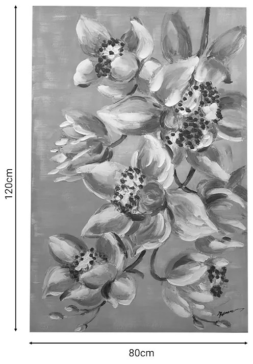 Πίνακας σε καμβά Flourish Inart 80x3x120εκ - 301-000013