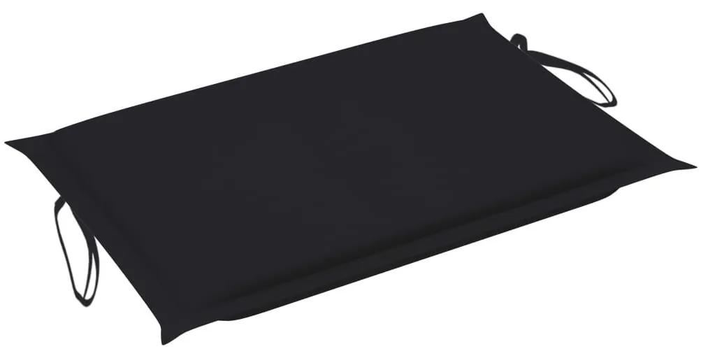 Μαξιλάρι Ξαπλώστρας Μαύρο 186 x 58 x 3 εκ. από Ύφασμα Oxford - Μαύρο