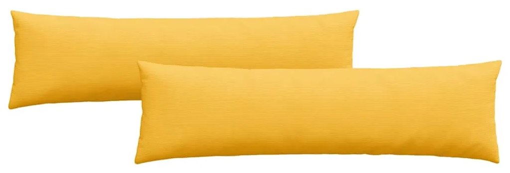 vidaXL Μαξιλάρι Καναπέ 2 pcs Απαλό Κίτρινο 145 x 40 εκ.