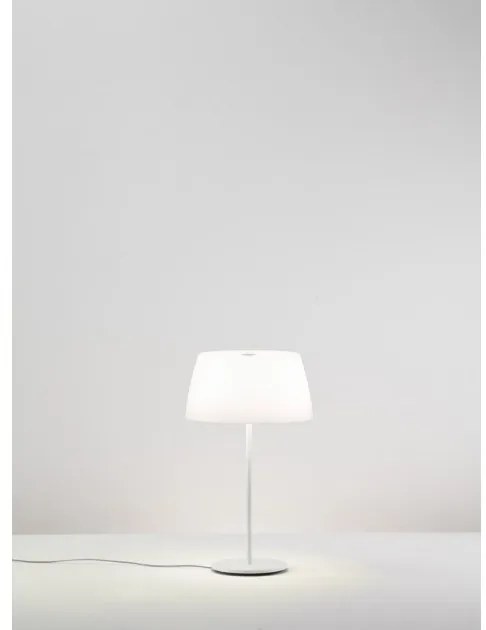 Επιτραπέζιο Φωτιστικό 2xE27 Λευκό Dimmer Χειροποίητο Φ42cm Ginger T50 1904001413000 Prandina-1904001413000-Λευκό 1904001413000