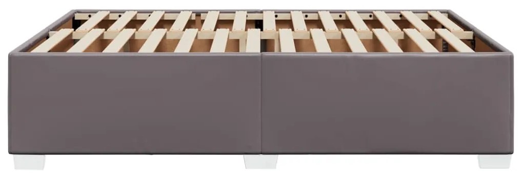 vidaXL Πλαίσιο Κρεβατιού Γκρι 140x200 εκ. από Συνθετικό Δέρμα
