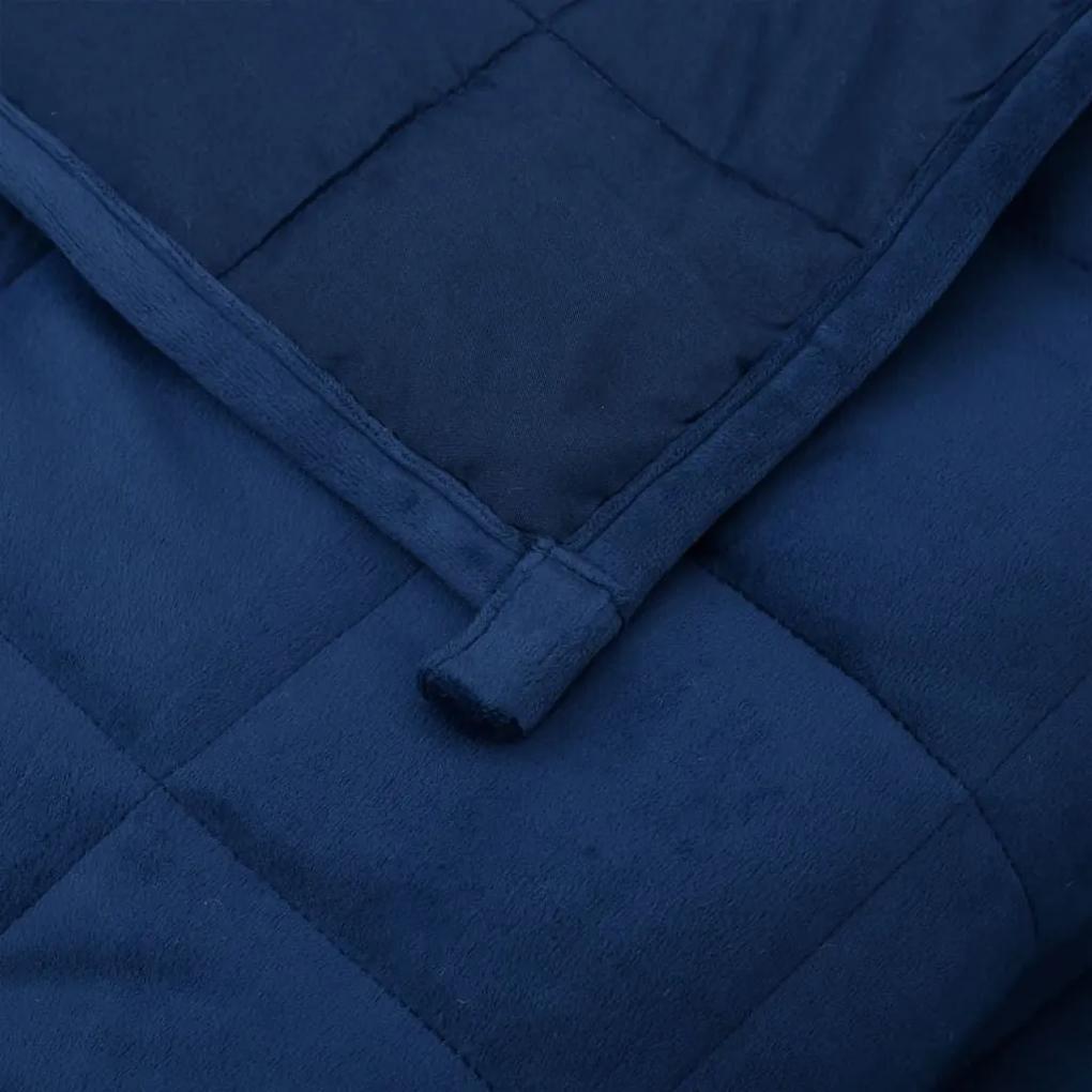Κουβέρτα Βαρύτητας Μπλε 200 x 200 εκ. 9 κ. Υφασμάτινη - Μπλε