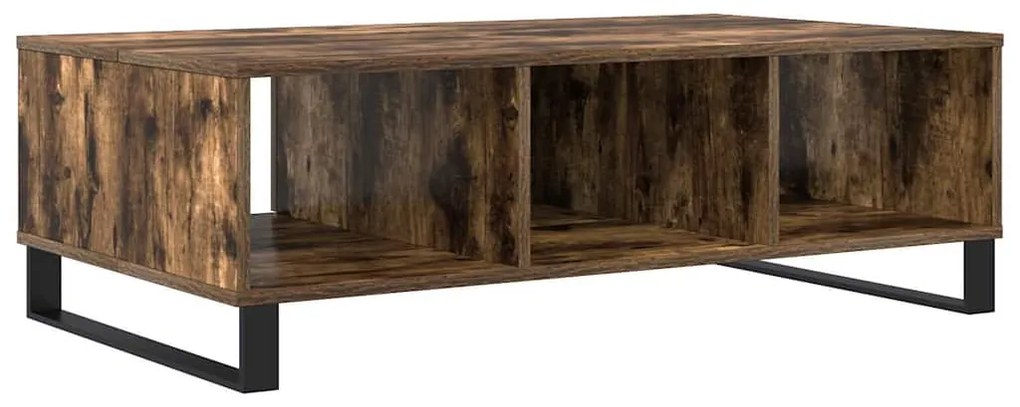 vidaXL Τραπεζάκι Σαλονιού Καπνιστή Δρυς 104x60x35 εκ. Επεξεργ. Ξύλο