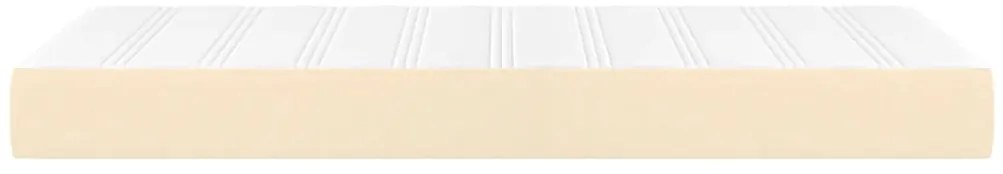 vidaXL Στρώμα με Pocket Springs Κρεμ 120x190x20 εκ. Υφασμάτινο