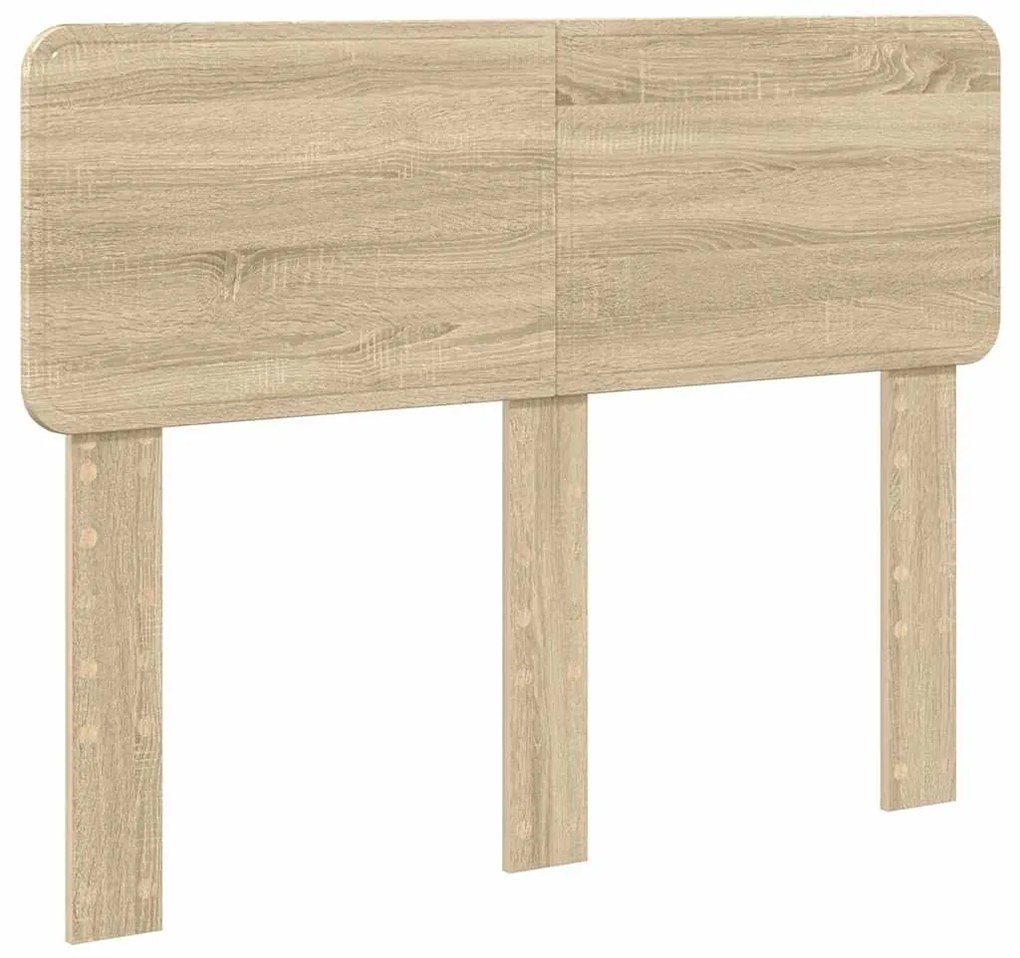 vidaXL Κεφαλάρι με κεφαλάρι Δρύς Sonoma 135 cm Επεξεργασμένο ξύλο