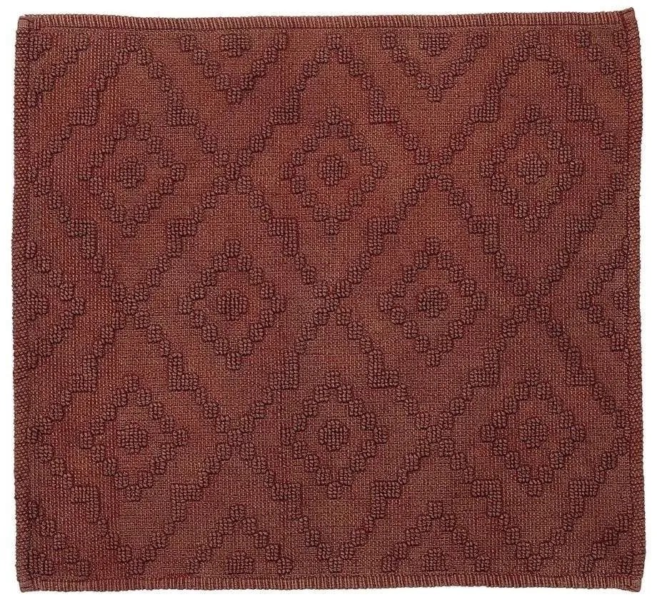 Πατάκι Μπάνιου Aztec Dark Pink Sealskin 60X60 100% Βαμβάκι