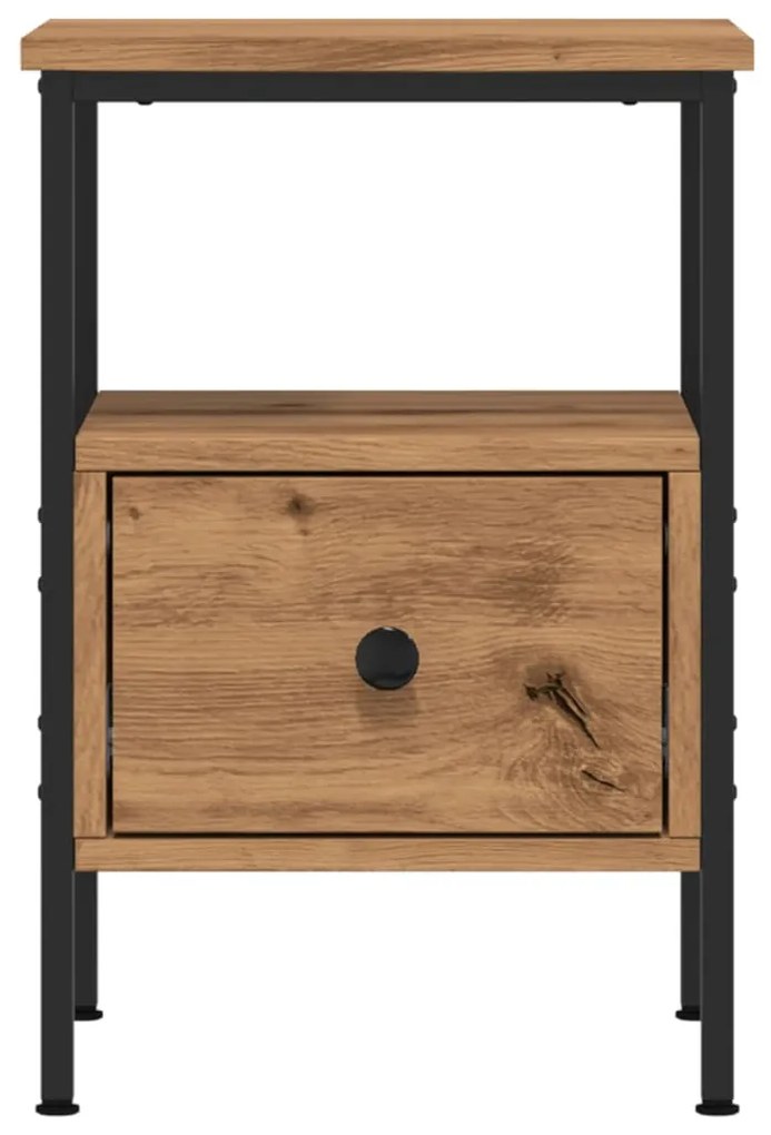 vidaXL Κομοδίνα 2 τεμάχια Artisan Oak 34x36x50 cm Κατασκευασμένο ξύλο