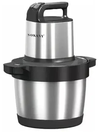 Sokany Πολυκόπτης 1500W με δοχείο 6.5lt SK-YM-7033 ασημί