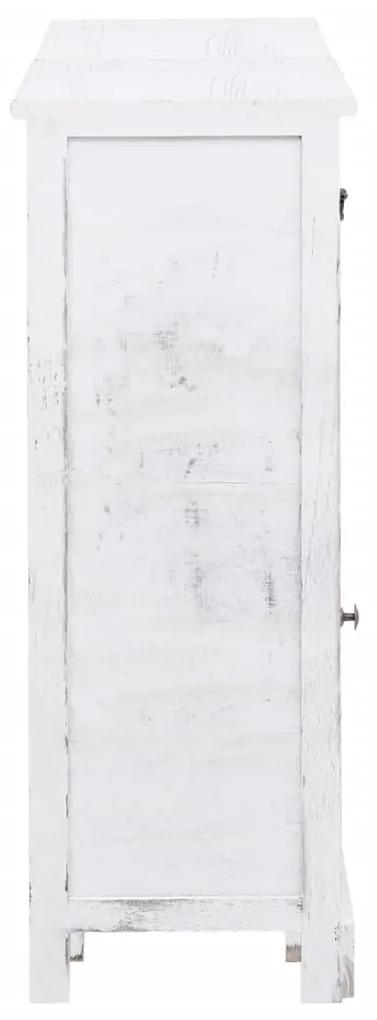 vidaXL Μπουφές με 10 Συρτάρια Λευκός 113 x 30 x 79 εκ. Ξύλινος