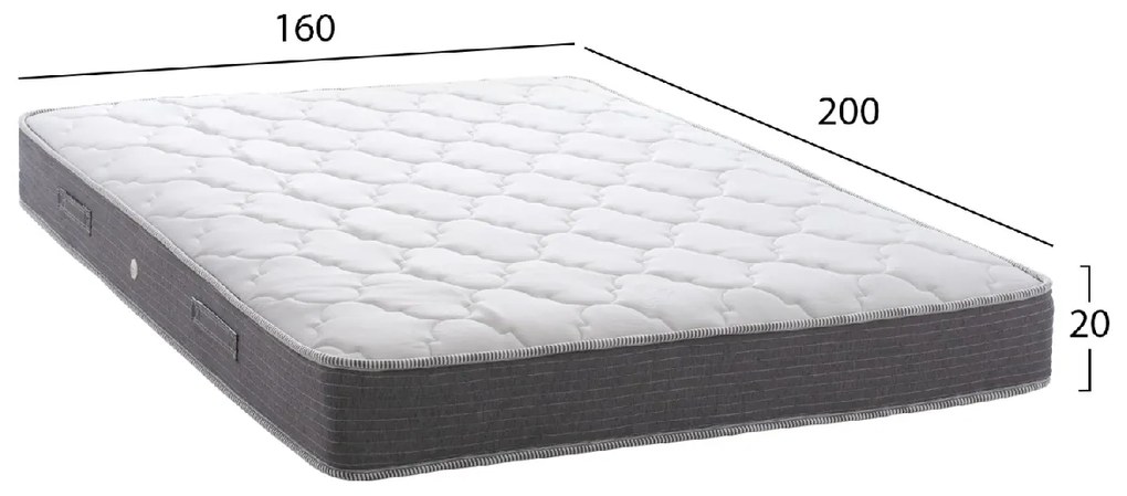 ΣΤΡΩΜΑ DREAMTOPIA ΣΕΙΡΑ LULLABY ALOE VERA HM655.160 BONNELL SPRING 160x200x20Y εκ.