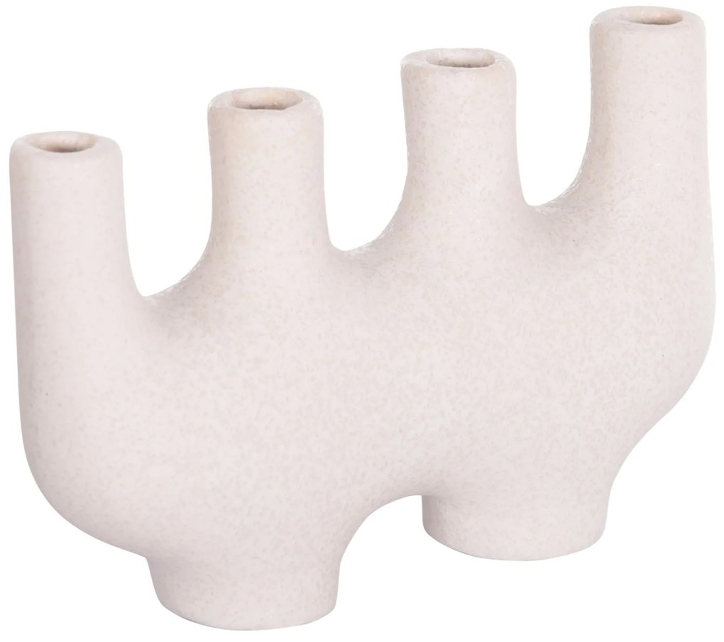 ΕΠΙΤΡΑΠΕΖΙΟ ΚΕΡΑΜΙΚΟ ΔΙΑΚΟΣΜΗΤΙΚΟ MANI HM4641.01 ΥΠΟΛΕΥΚΟ ΚΡΥΣΤΑΛΛΙΚΟ 21x6x13Υεκ