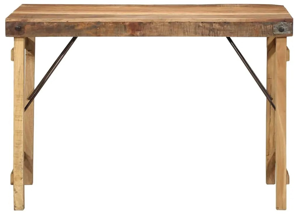 vidaXL Τραπεζαρία Καφέ 110 x 55 x 76 cm Μασίφ ανακυκλωμένο ξύλο