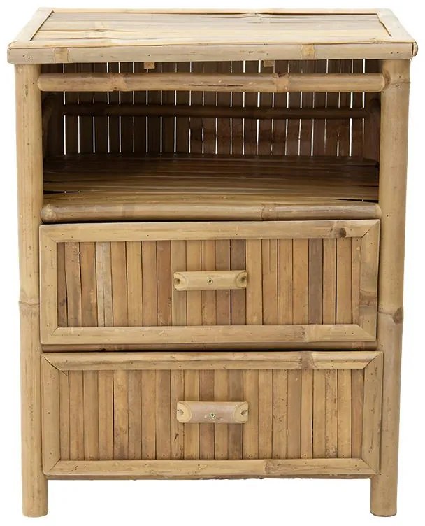 Κομοδίνο Ofra bamboo φυσικό 56x46x69εκ 56x46x69 εκ.