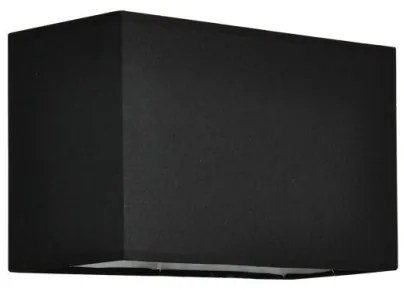 Καπέλο Φωτιστικού E27 Ορθογώνιο 25cm Ύφασμα Mix&amp;Match Aca-RECT25B-Μαύρο RECT25B