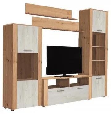 ΚΕΝΤΡΟ ΨΥΧΑΓΩΓΙΑΣ OPUS ARTISAN OAK/WHITE OAK 229*40*189.5 11008881