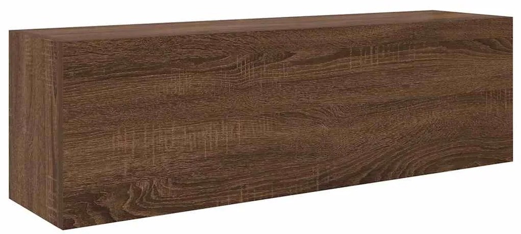 vidaXL ντουλάπι τοίχου μπάνιου καφέ δρυς 100x25x30 cm