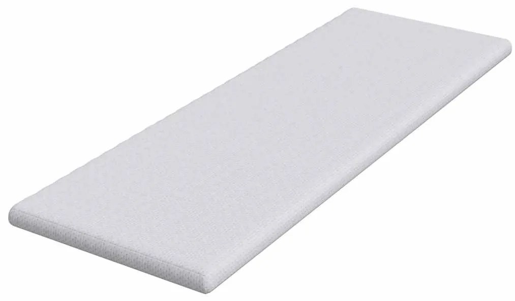 vidaXL Στρώματα Λευκό 70 x 200 cm 100% ύφασμα πολυεστέρα με τζακάρ