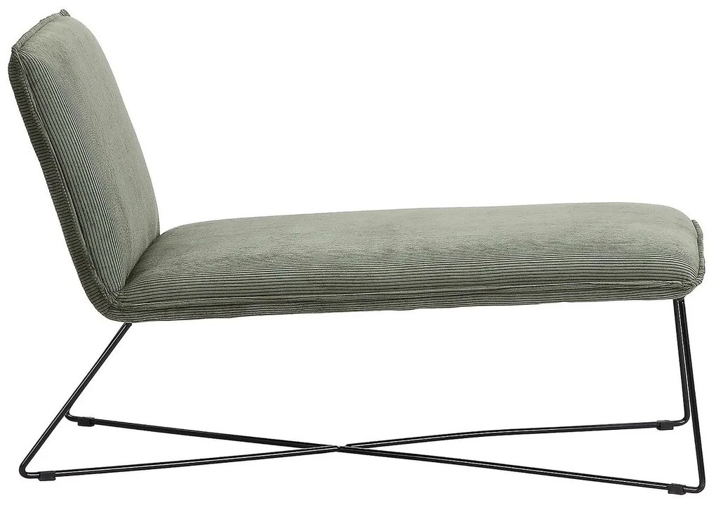 Ανάκλινδρο Riverton 683, Πράσινο, 83x69x124cm, Ταπισερί, Πόδια: Μεταλλικά