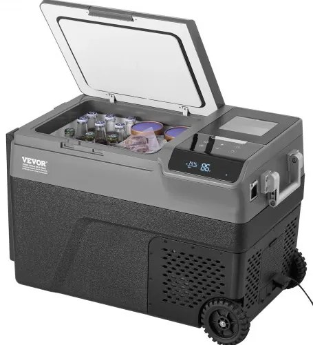 VEVOR Portable Car Refrigerator Freezer w/ Ice Making Function 35 L Single Zone