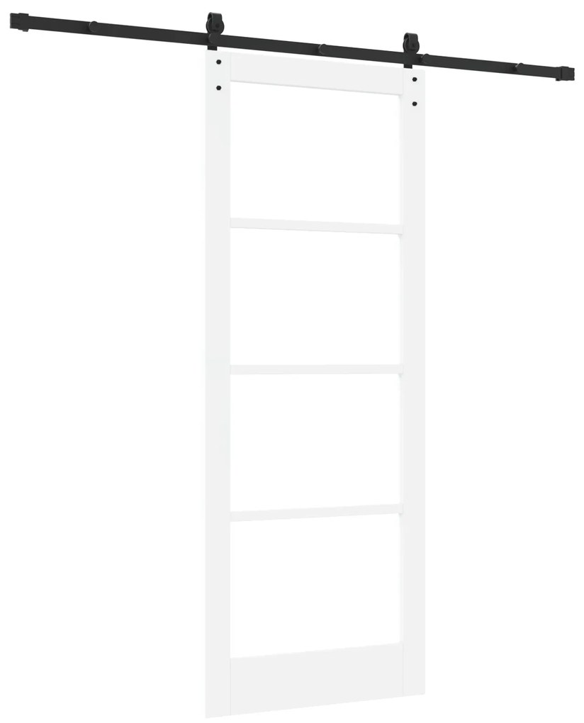 vidaXL Συρόμενη Πόρτα με Σετ Χαλκά 'ORKDAL' Λευκή 83x211 cm