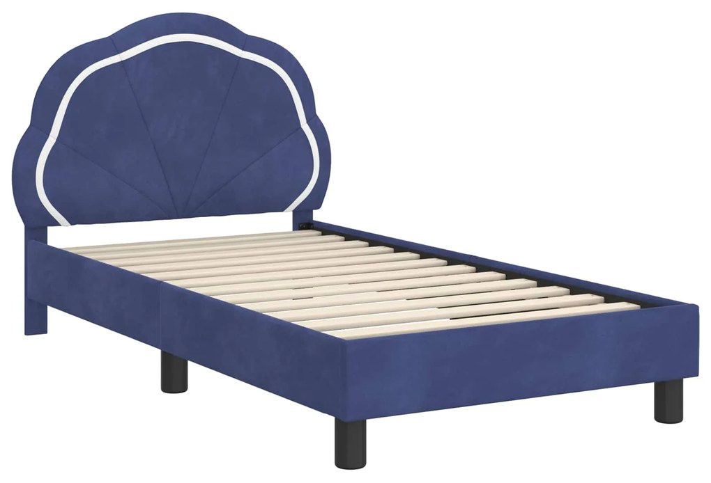 vidaXL Κρεβάτι Παιδικής Κρεβατοκάμαρας με Κεφαλάκι Μπλε Αστυνομίας