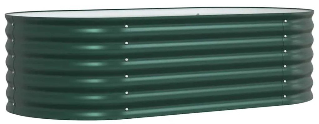 vidaXL Υπερυψωμένη Ζαρντινιέρα Πράσινο 160 x 80 x 44 cm Ατσάλι