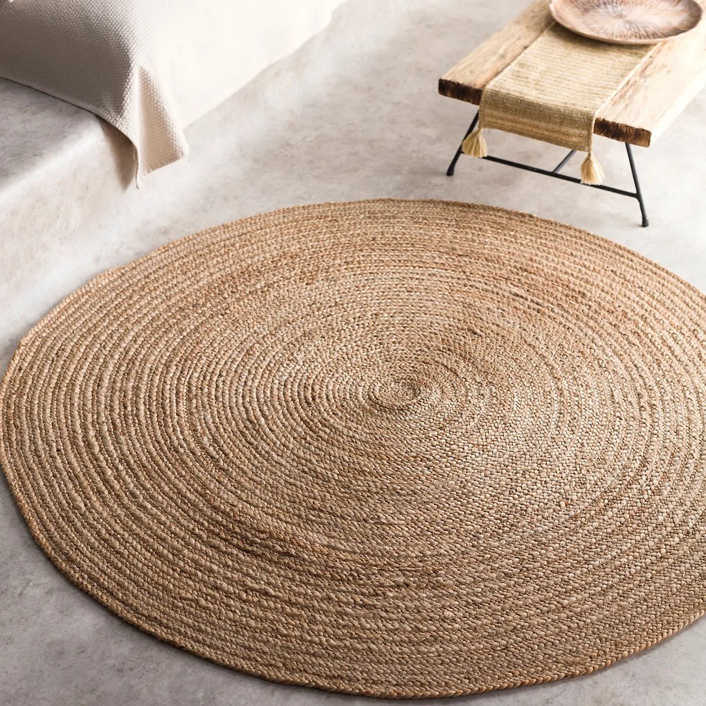 Στρογγυλό Χαλί Καλοκαιρινό (Φ200) Gofis Home Yennefer Jute 259