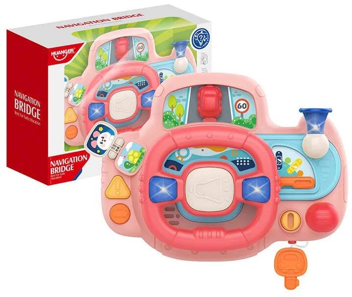 Interactive steering wheel for kids Huanger HE0542