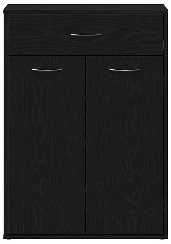 vidaXL Ράφι Παπουτσιών Μαύρη Οξυά 60 x 35 x 84 εκ. Επεξεργασμένο ξύλο