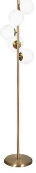 Luna 5/l Επιδαπέδιο Gold Mat-White Ορθοστάτης 01-0424 Heronia Lighting-01-0424-Λευκό-Χρυσό 01-0424