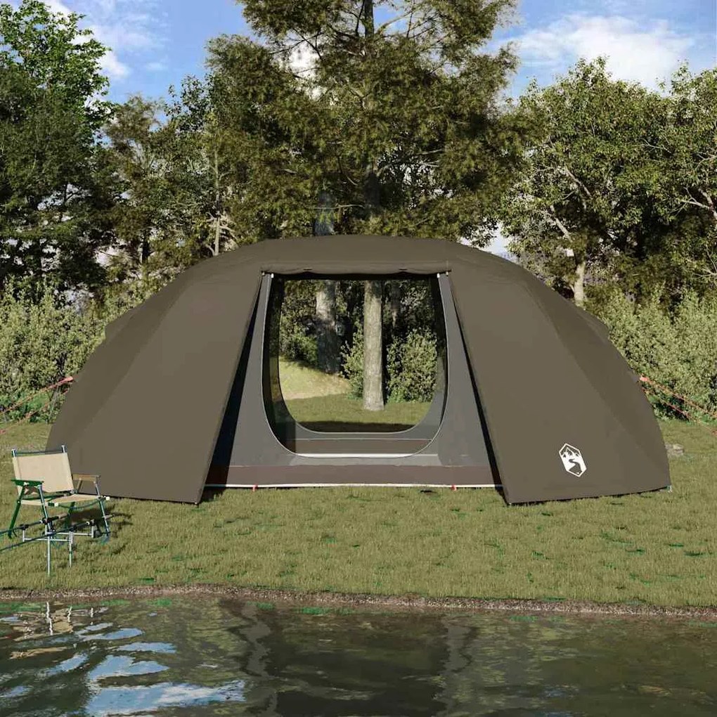 vidaXL Σκηνή ψαρέματος με στέγη Καφέ 514 x 465 x 187 εκ. Πολυεστέρας
