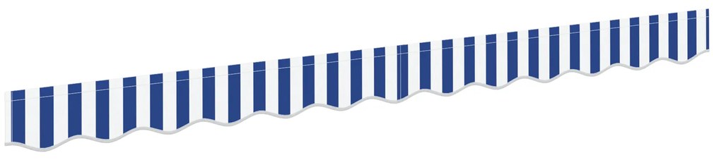 vidaXL Τέντα Valance της για σκελετό 2.5 μ Μπλε και Λευκή 2.3x0.2 μ