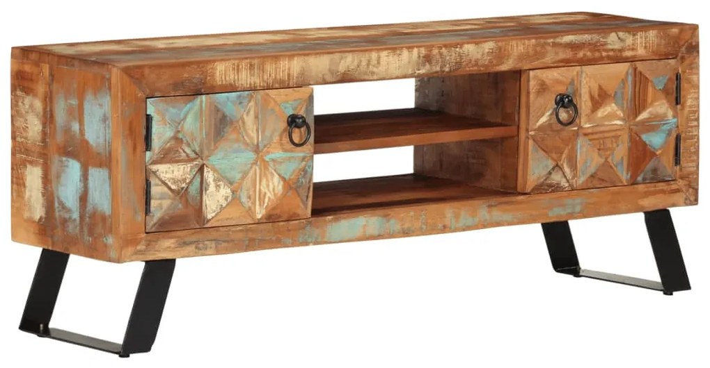 Έπιπλο Τηλεόρασης 112 x 30 x 45 εκ. από Μασίφ Ανακυκλωμένο Ξύλο