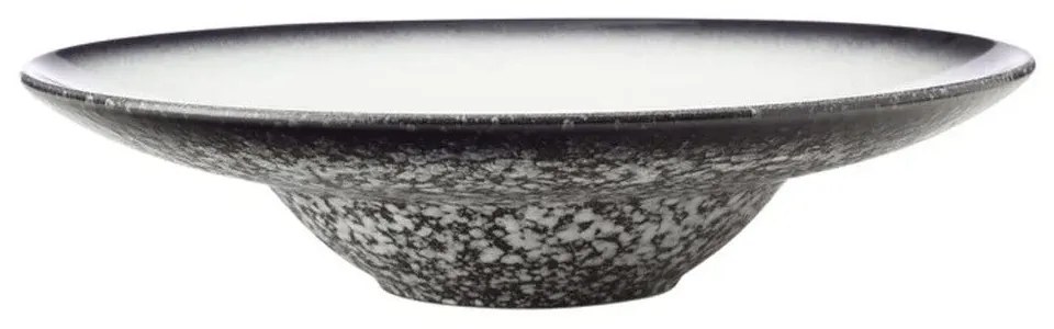 Πιάτο Ζυμαρικών Granite Caviar AX0288 28cm White-Anthracite Maxwell&amp;Williams Πορσελάνη