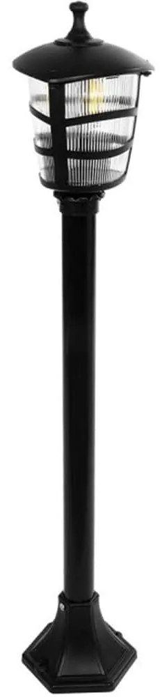 Φωτιστικό Δαπέδου Κολωνάκι Zardin 203-0207 17x17x100cm 1xE27 Black GloboStar