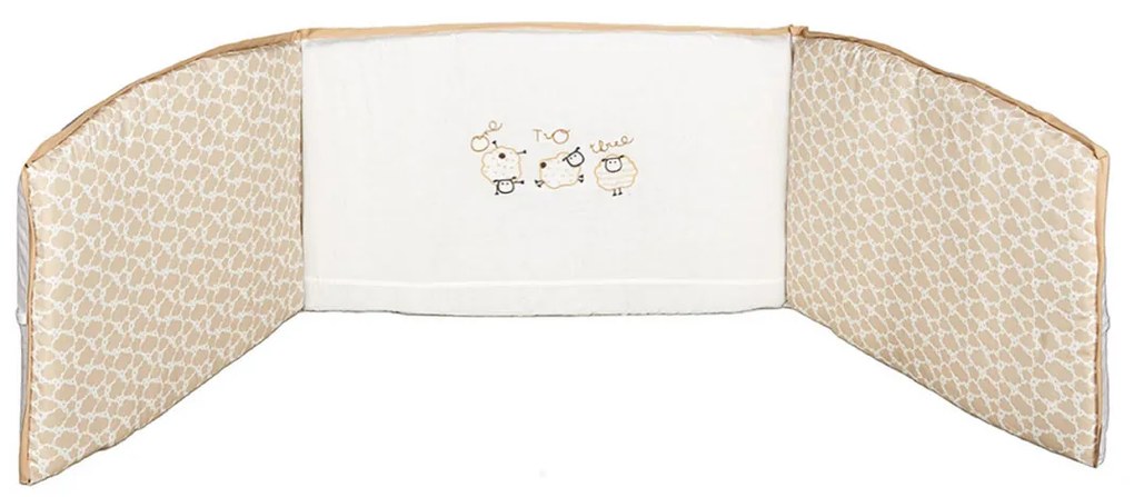Πάντα Κούνιας (195x35) Κόσμος Του Μωρού Sheep Εκρού