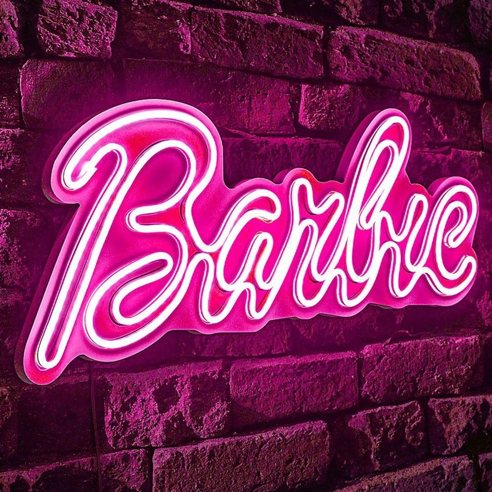 Διακοσμητικό Φωτιστικό Τοίχου Barbie 395NGR2471 52x2x23cm Led 36W Pink Wallity