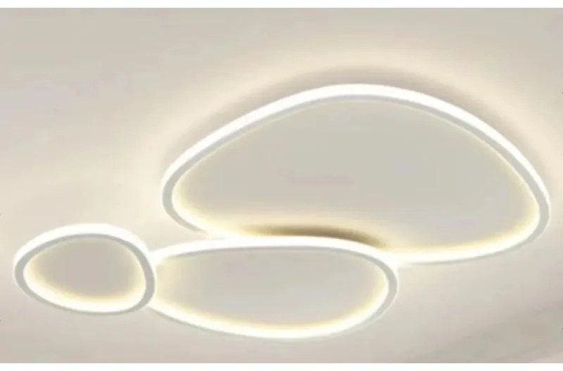 Arlight Πλαφονιέρα LED 85W 4000K 5950 Lumen Με 3 Βότσαλα Λευκή CCC 712-2