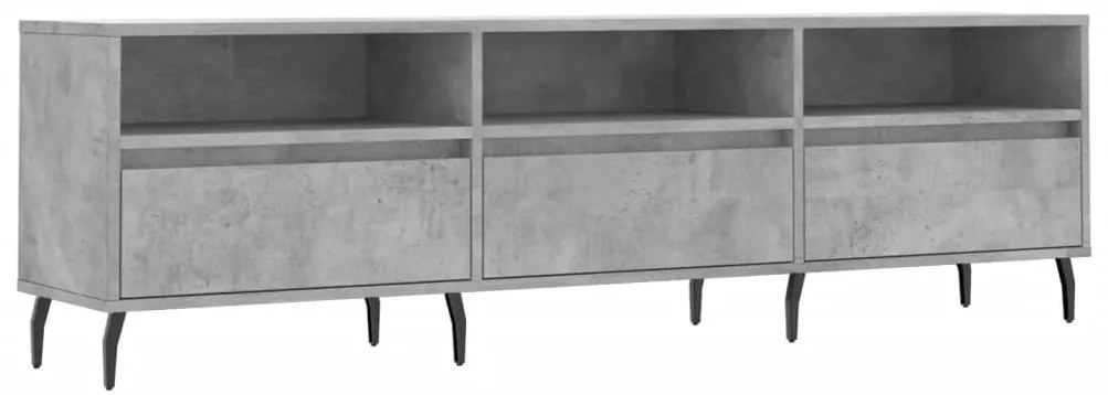vidaXL Έπιπλο Τηλεόρασης Γκρι Σκυρ. 150x30x44,5 εκ. Επεξ. Ξύλο