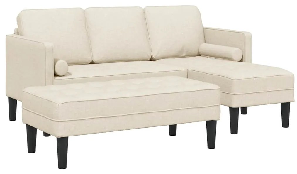 vidaXL Σετ Καναπέ 2 pcs Λινό 173 x 131 x 67 εκ ύφασμα