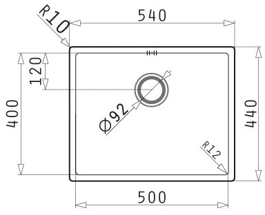 Νεροχύτης Pyramis Astris Colora 1B-Gun Metal-Μήκος: 50 εκ.